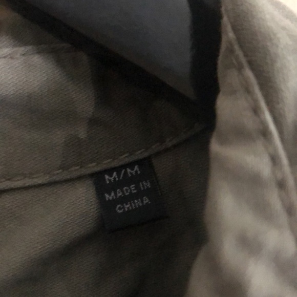 ATM Sage Green Camouflage Medium Denim Jacket - Picture 6 of 12